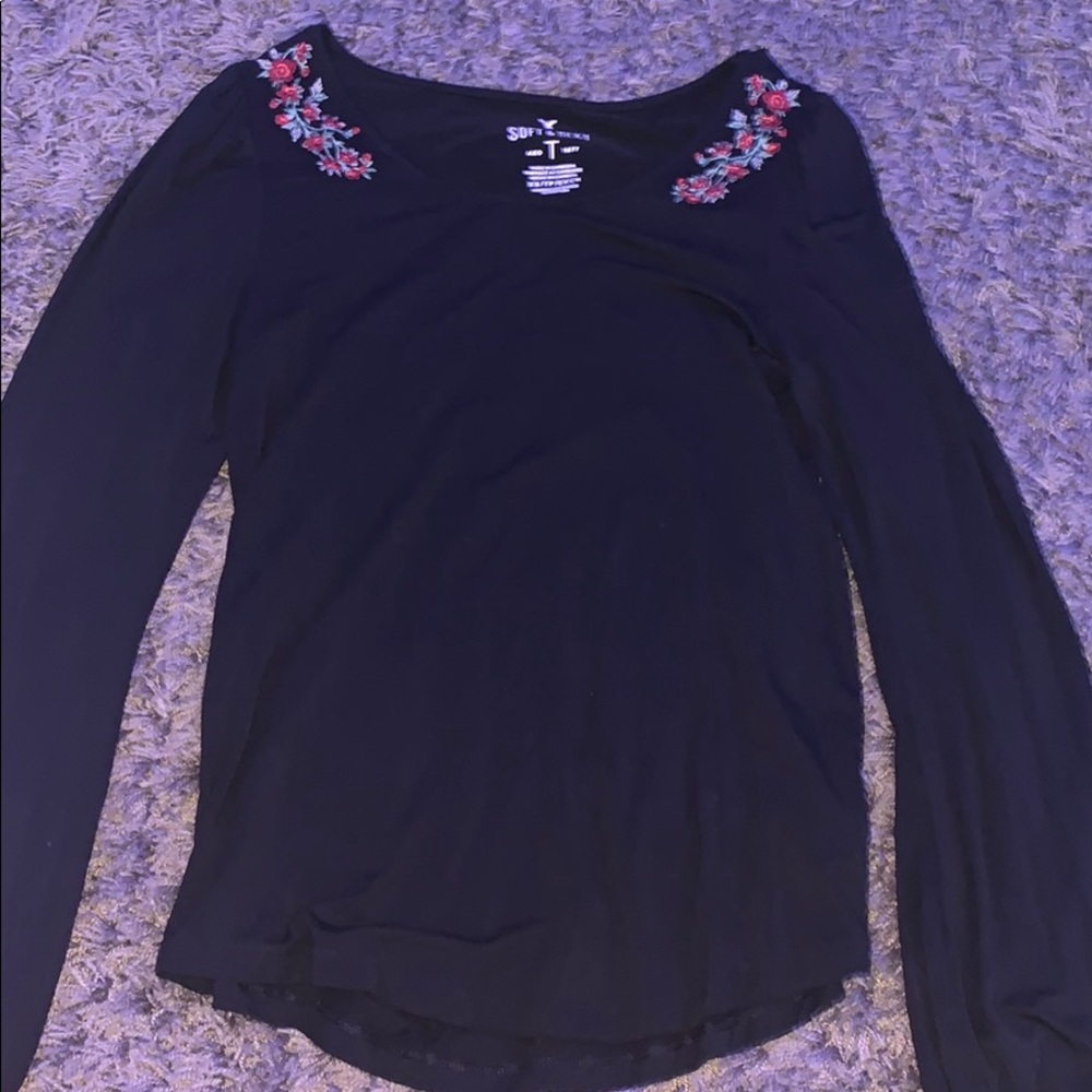 black american eagle shirt